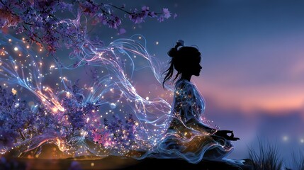 Peaceful meditation in a tranquil setting. Past life threads system, proven past life threads system for spirit, past life threads system unlocking clarity