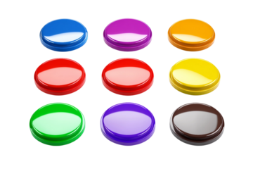 Call Action Button Set Web UI Isolated on Transparent Background