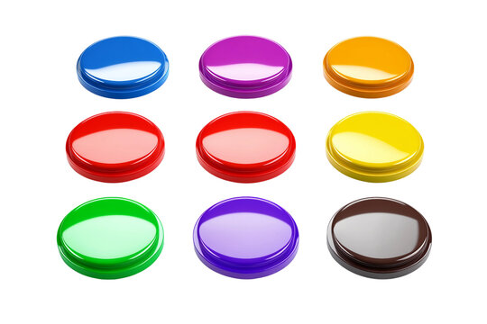 Call Action Button Set Web UI Isolated on Transparent Background