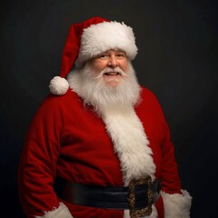 Naklejka premium santa claus with christmas gift