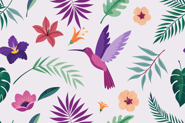 seamless pattern with birds