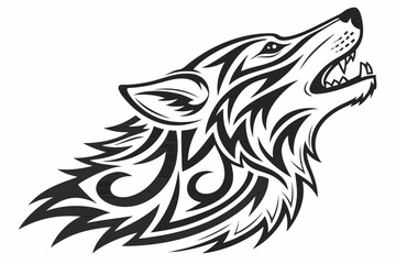 wolf head tattoo