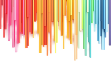 Colorful Infographic Chart Diagram Isolated on Transparent Background