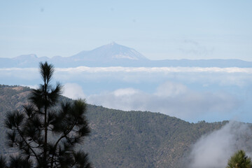 
View from Grand Canaria to the volcano El Teide on Tenerife
