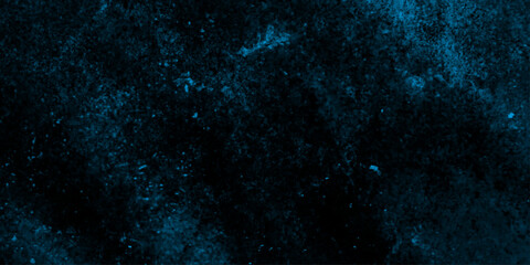 Cyan color scattered heavy grunge texture, blue grey dark background of school blackboard colored texture, abstract navy blue grunge texture or black background.