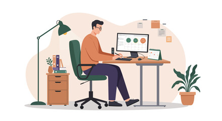 Modern Professional Icon: Inclusive Flat Design for Business Strategy & Growth