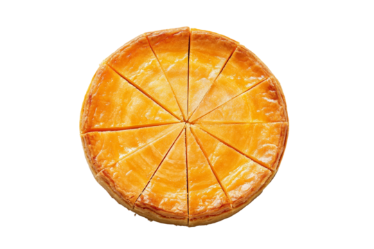 Flat Pie Chart Layout Isolated on Transparent Background