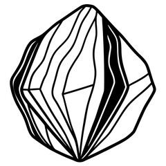 Indigo Stone line art vector