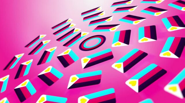 Polyamorous Flags in Spinning Rings, Poly Pride Concept