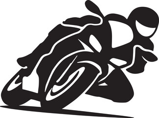 MOTOR CYCLE VECTOR SILHOUETTE