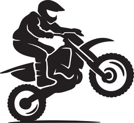MOTOR CYCLE VECTOR SILHOUETTE
