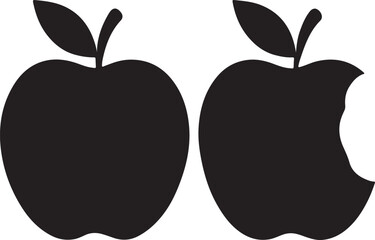 APPLE VECTOR SILHOUETTE