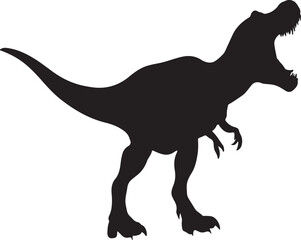 DINOSAUR VECTOR SILHOUETTE                                                                                                                                                                          