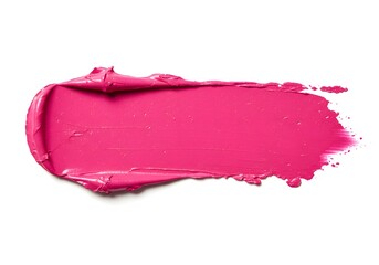 Vibrant pink lipstick swatch texture close up showing rich color and smooth application for makeup artistry and beauty photography