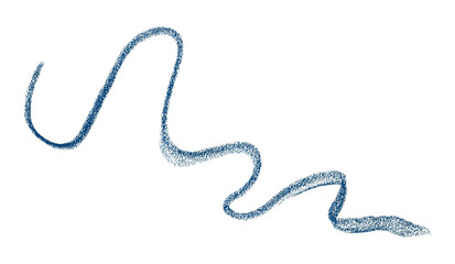 Fototapeta premium Hand drawn blue pencil lines, circles, stripes and squiggly lines on transparent background.