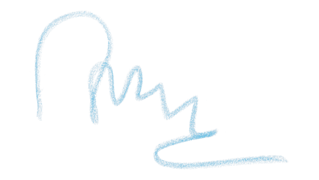 Hand drawn light blue pencil lines, circles, stripes and squiggly lines on a transparent background.