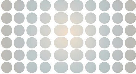 Abstract pattern of circles with subtle color variations on white.