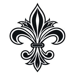 Black Colour ornament Vector Illustration, Solid White Background (3).eps