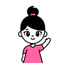 Cute Cartoon Cat Character Vector Illustration