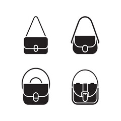 Minimalist Crossbody Bag Solid Icons