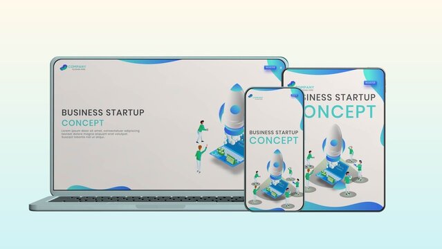 Modern Multi Device 3D Mockup Startup Promo