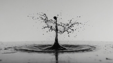 Minimalist splash with soft natural feeling