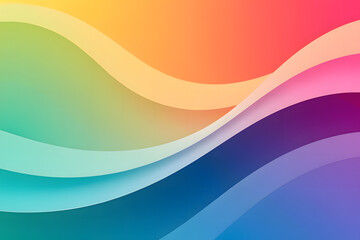 A modern and dynamic abstract background featuring a seamless blend of vibrant color gradients and smooth, wavy layers