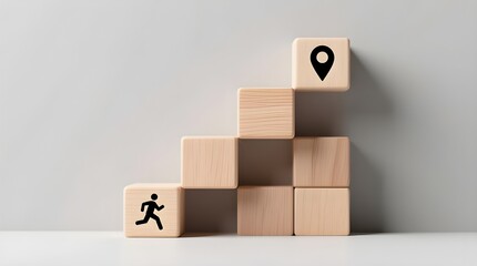 Obraz premium box, wood, 3d, cube, object, symbol, cubes, boxes, toy, concept, icon