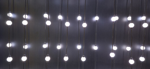 light bulbs on a wall
