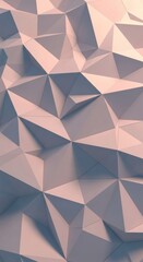 Fototapeta premium Abstract geometric pattern with pastel pink and gray triangular facets
