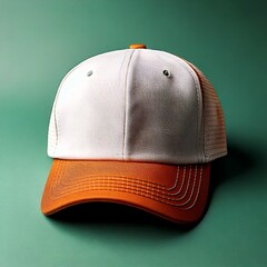 Vibrant Baseball Cap: A stylish and eye-catching baseball cap, featuring a bold color combination and impeccable design, is presented against a clean background.