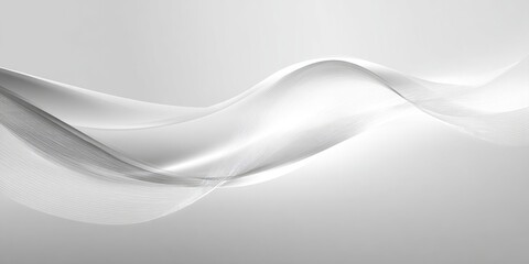 Obraz premium Abstract design featuring flowing, elegant lines in shades of gray and white.