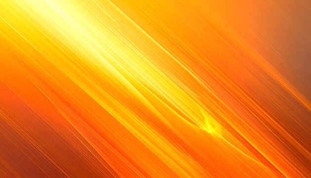 Abstract diagonal pattern of glowing, fiery orange and yellow bands of light