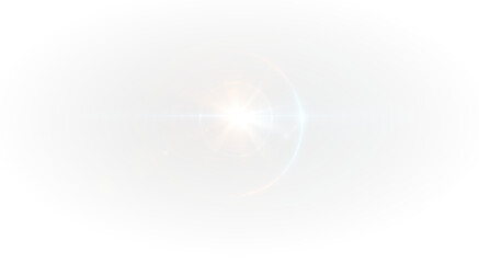 Overlay, sun, light, sunbeam, shine in a glowing solar effect. Transparent PNG perfect for Overlay designs.