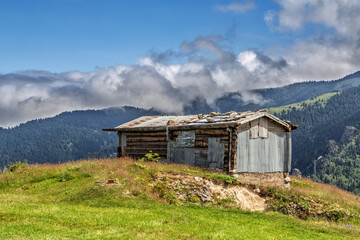 house in the mountains