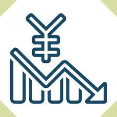 Obraz premium Currency - Yuan Icon