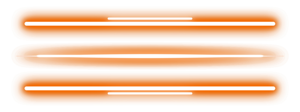 Transparent Oranges neon line,underline. ネオンの線　素材　飾り　あしらい　境界線　飾り罫　見出し　仕切り　区切り　アンダーライン　タイトル　光る　キラキラ　シンプル　おしゃれ - 1 - Powered by Adobe