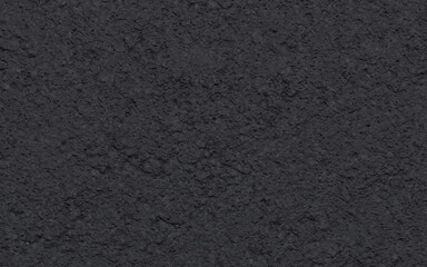 Dunkle, gleichmäßige Textur von glattem Asphalt oder Bitumen, ideal als nahtloser Hintergrund oder Overlay. Eine detailreiche, körnige Oberfläche in tiefem Grau oder Schwarz. © sh99