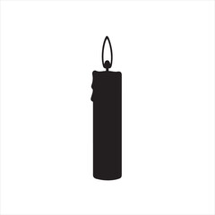 candle on a white background