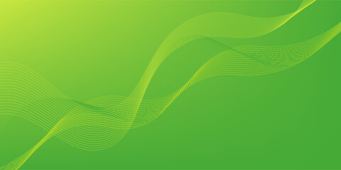 Abstract green and yellow color background. Dynamic shapes composition. Eps10 vector