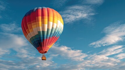 Fototapeta premium Colorful hot air balloon sky