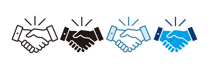 Agreement Icon Set Multiple Style Collection