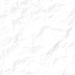 White crumpled paper background texture pattern overlay