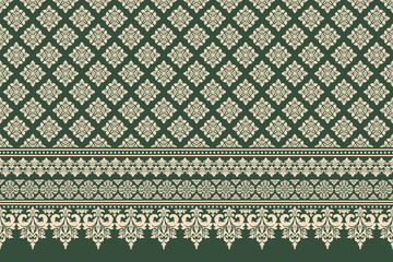 Luxury ornate floral damask motif seamless vector pattern background. Traditional decorative texture with ethnic inspiration. Elegant design suitable for textile clothing print saree brocade etc.