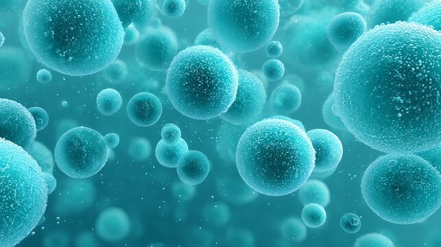 Depiction of phospholipid vesicles forming spontaneously in aqueous solution
