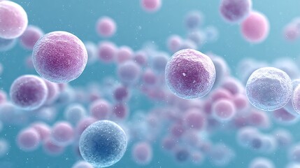 Depiction of phospholipid vesicles forming spontaneously in aqueous solution