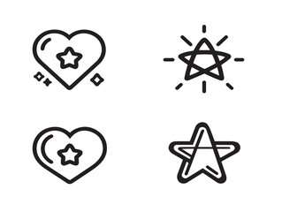 Professional Core Values Icon Collection Minimal Line Art