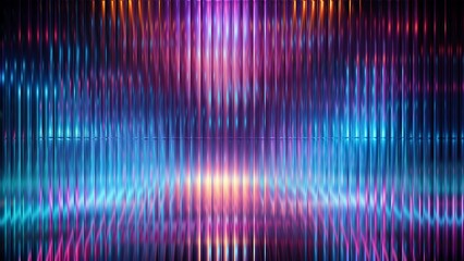 Abstract blue and purple background with vertical lines and blurred lights creating a textured and shimmering effect for design