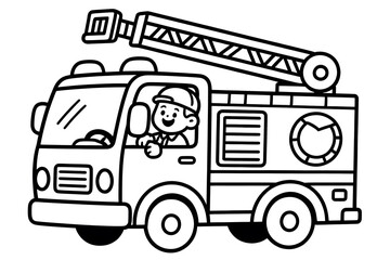 A simple, clean line art drawing perfect for children's activities and educational materials