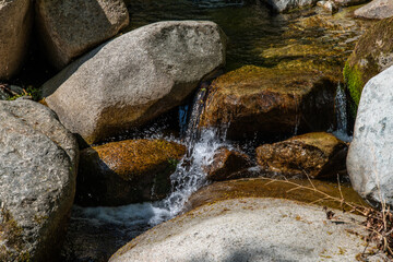 flowing water at the stream
